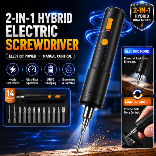 🔥Hot Sale 50% OFF🔩Primalux™ 2-in-1 Hybrid Electric Screwdriver