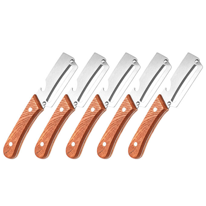 Primalux™ Wooden-Handled Stainless Steel Shredder and Peeler